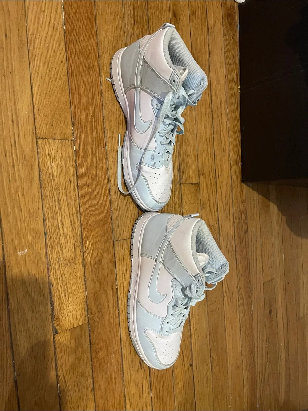 White and baby blue women’s size 9 Nikes